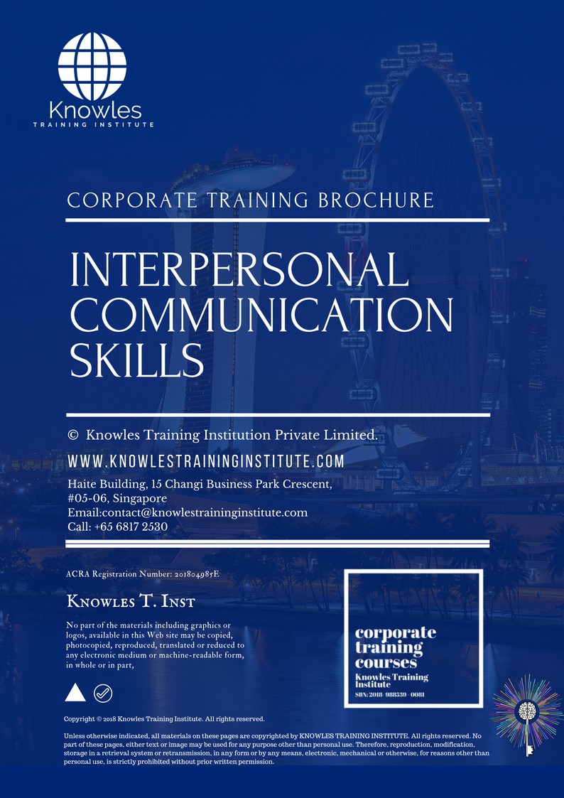 Course Brochure For Interpersonal Communication Skills Course In Doha, Qatar