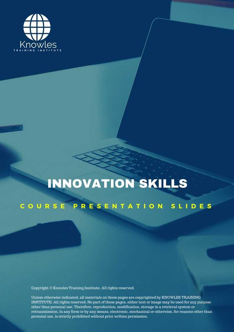 Innovation Skills Training Course In Doha, Qatar Presentation Slides