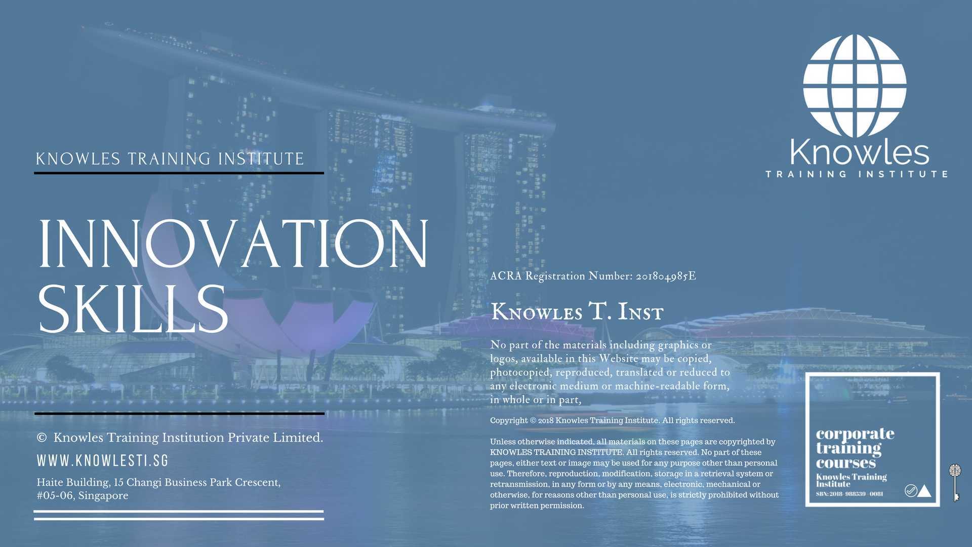 Innovation Skills Training Course In Doha, Qatar