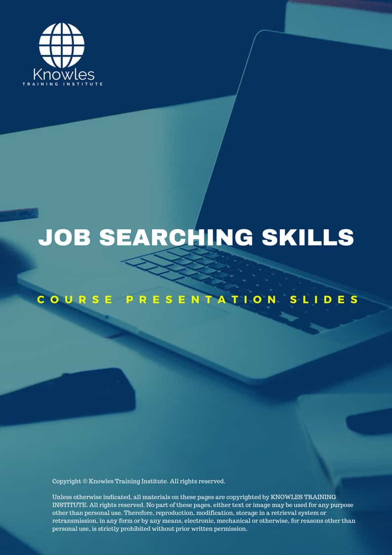 Job Searching Skills Training Course In Doha, Qatar Presentation Slides