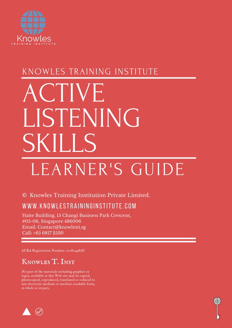 Learner’s Guide For Active Listening Skills Course In Doha, Qatar