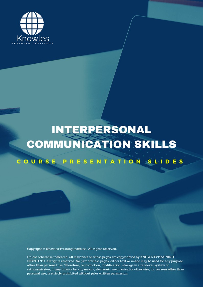 PPT Slides Used During Course For Interpersonal Communication Skills Course In Doha, Qatar